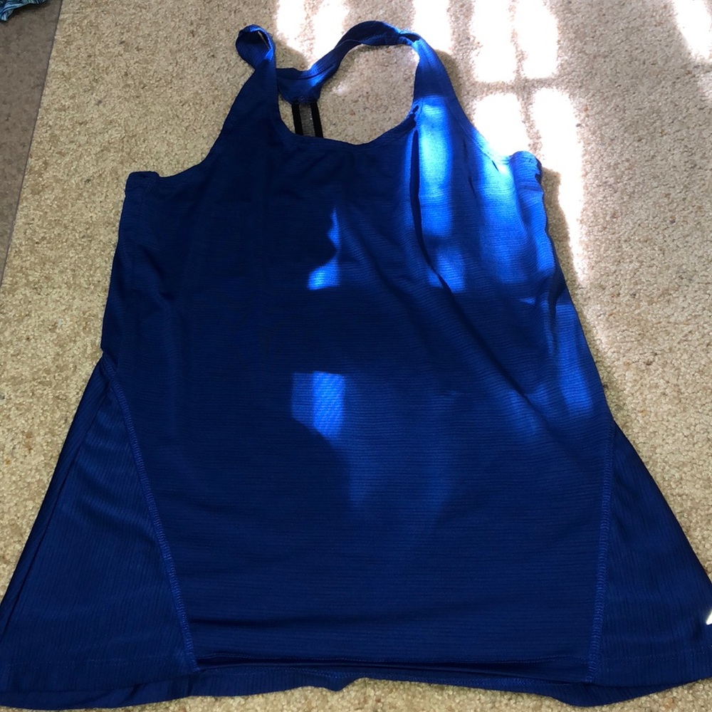 Avia blue racerback tank
